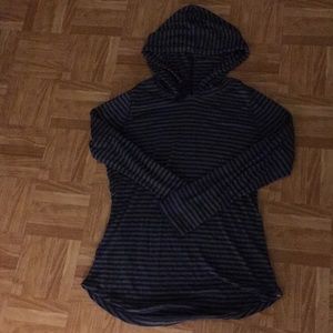Blue Hooded Shirt